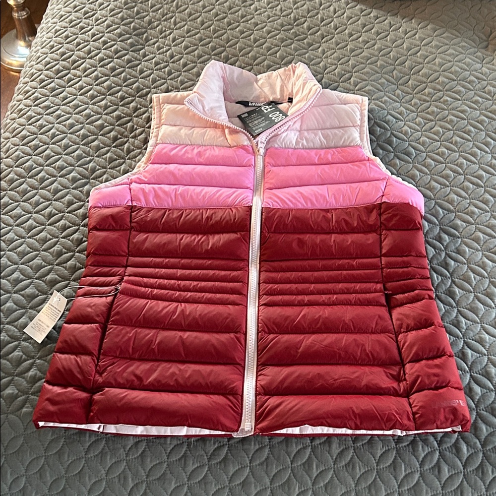 NWT- Colorblock Puffer Vest Packable